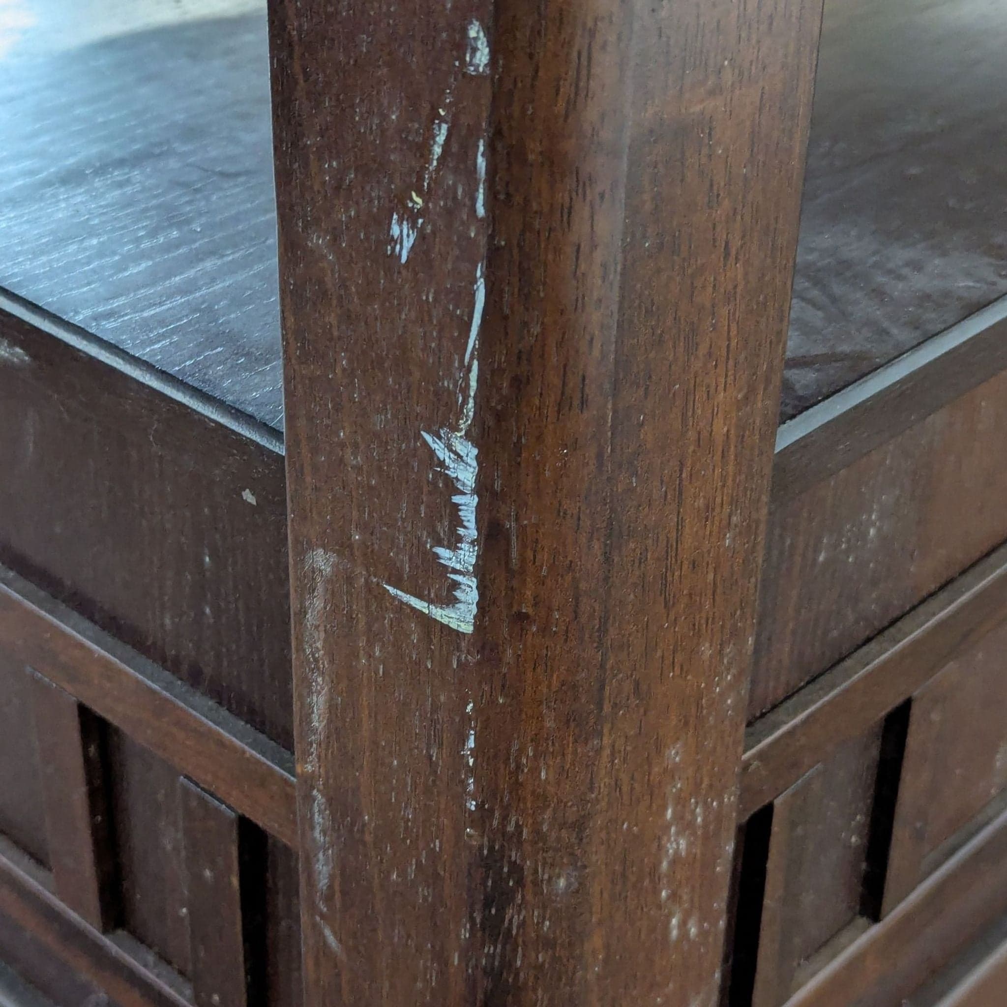 Dark Wood 5-Piece Round Extendable Dining Set with Upholstered Chairs - Thumbnail 15