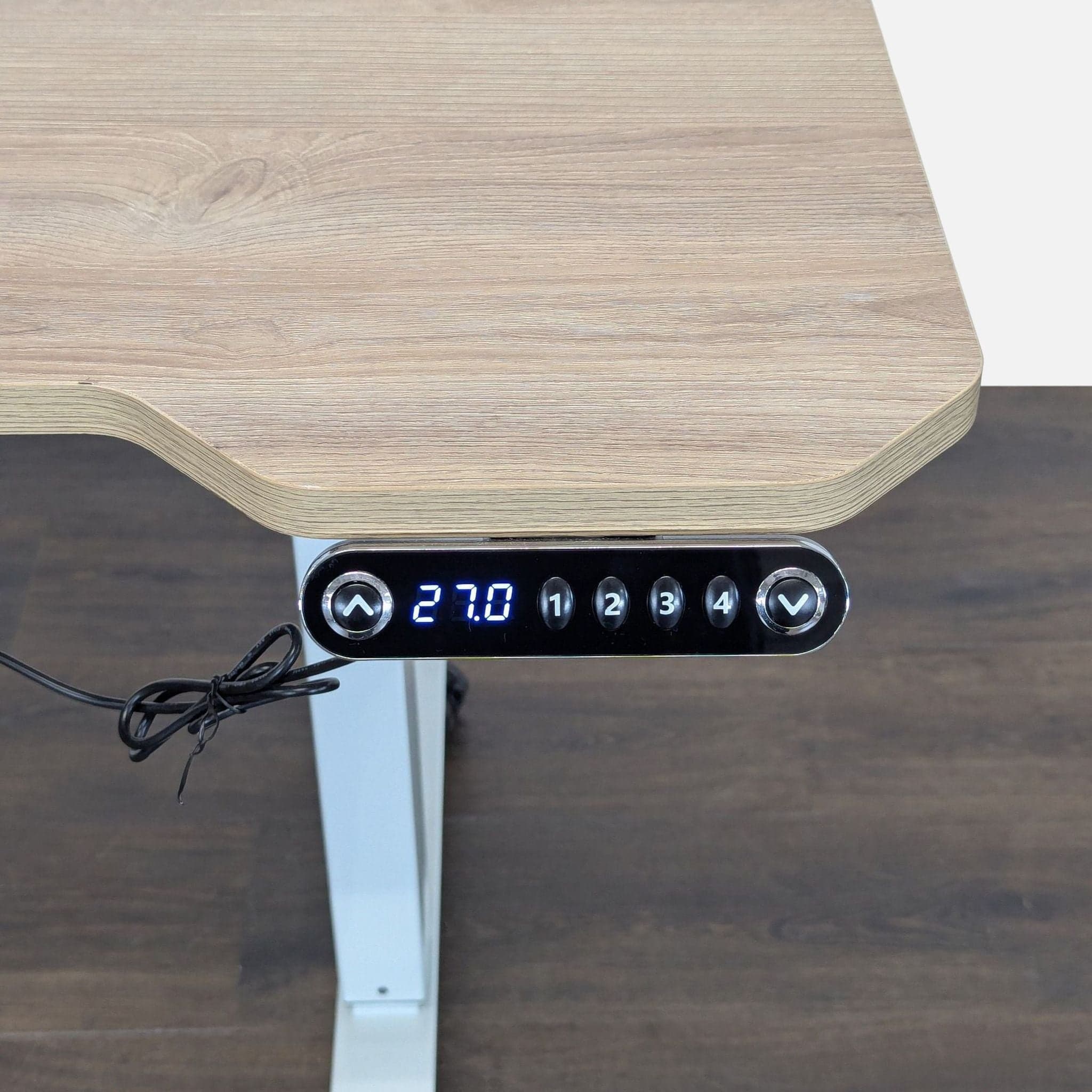 HEONAM Electric Height Adjustable L-Shaped Desk with Wheels - Thumbnail 9