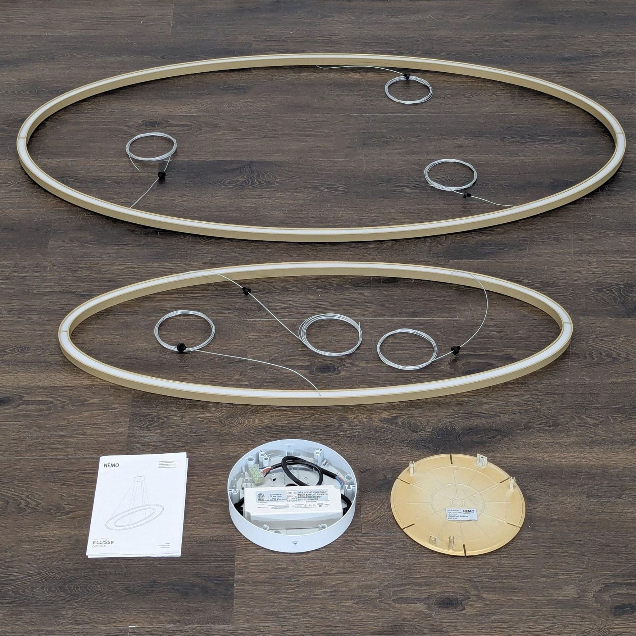 Nemo Lighting Ellisse Double Modern Suspension Light Fixture - Thumbnail 2