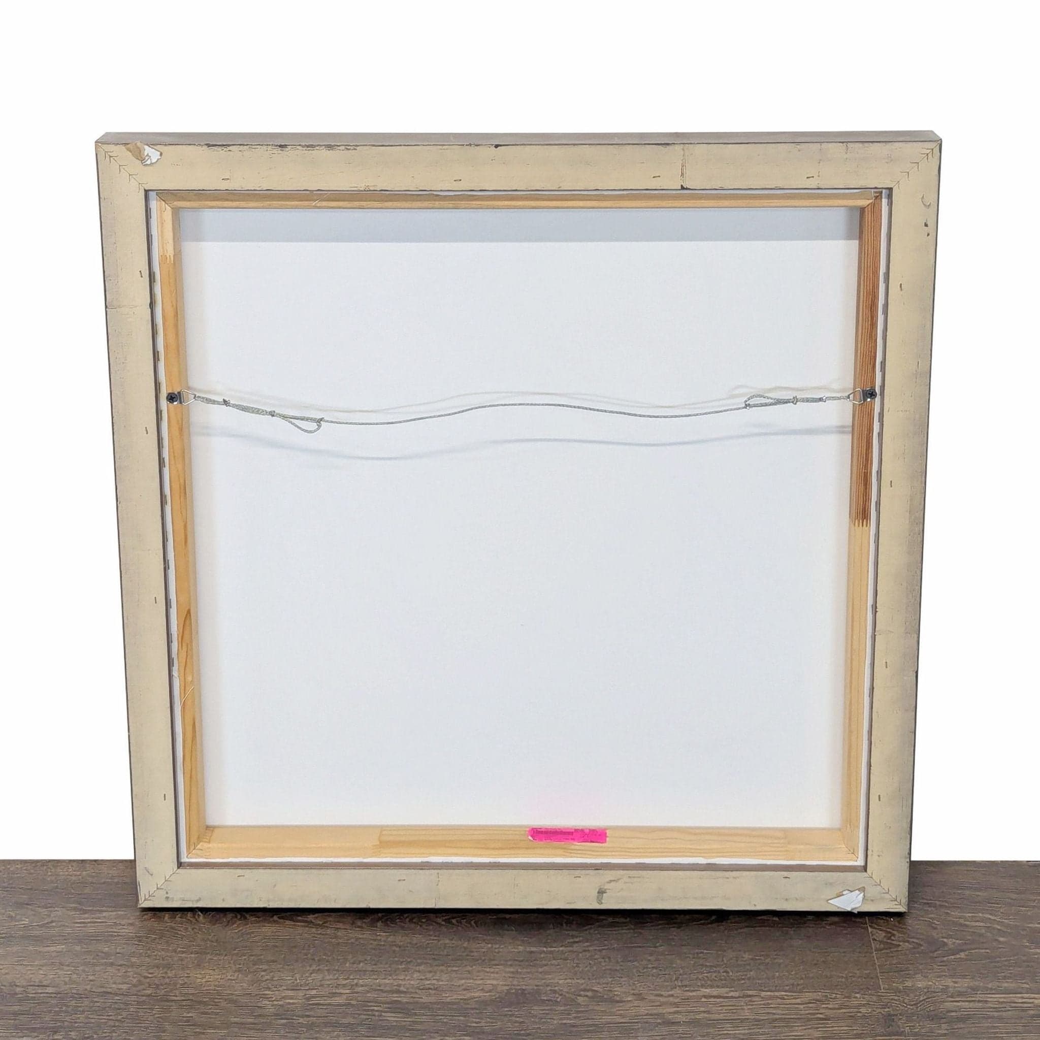 Modern Abstract Black and White Framed Painting - Thumbnail 3