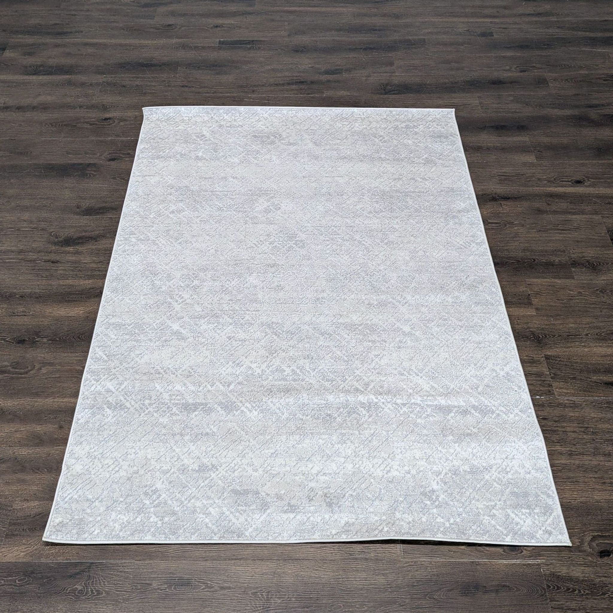 Calvin Klein Environments 5x7 Light Grey Textured Area Rug - Modern Subtle Pattern - Image 1