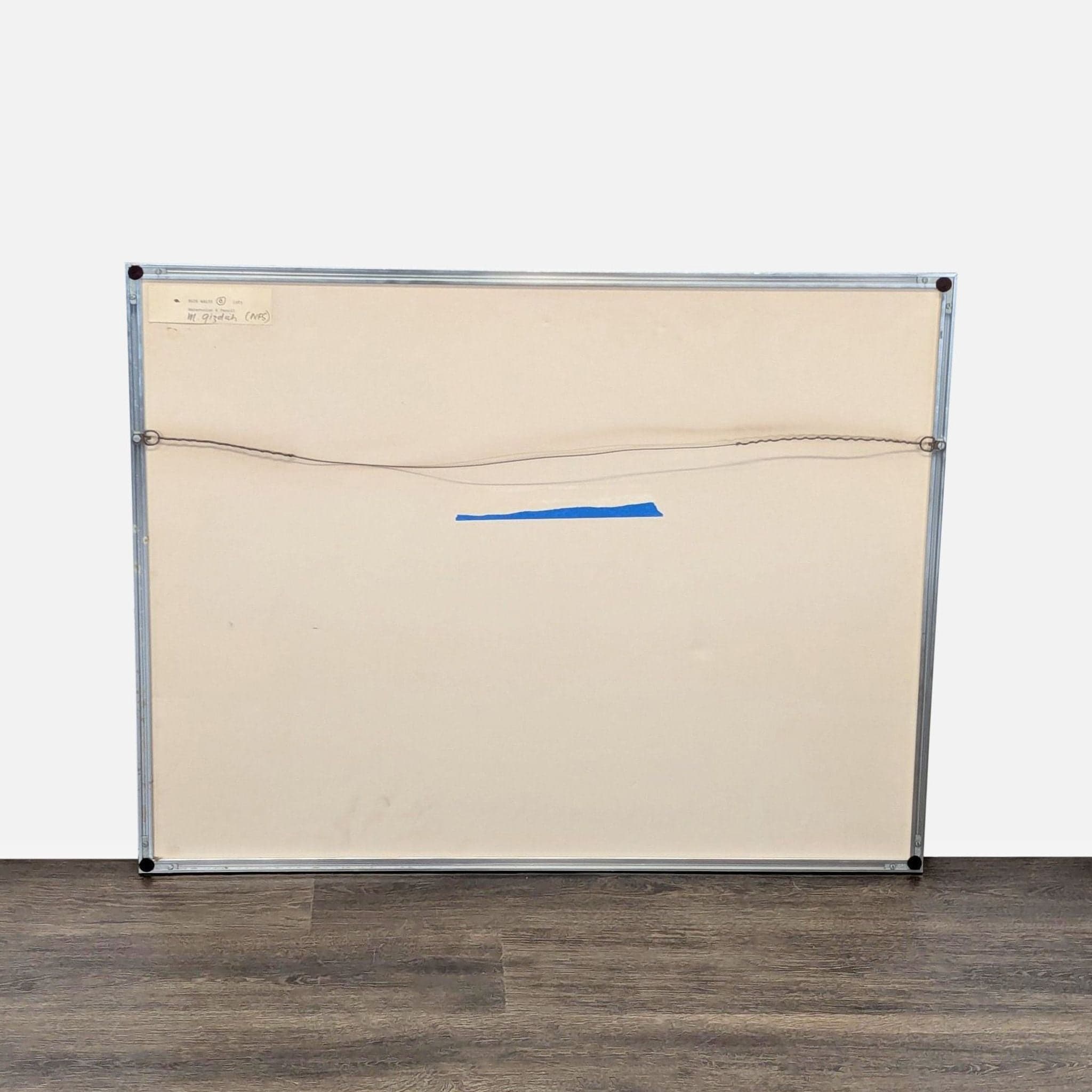 Mary Gizdich Original 1983 Abstract Watercolor Painting Framed Art “Blue Waltz” - Thumbnail 4