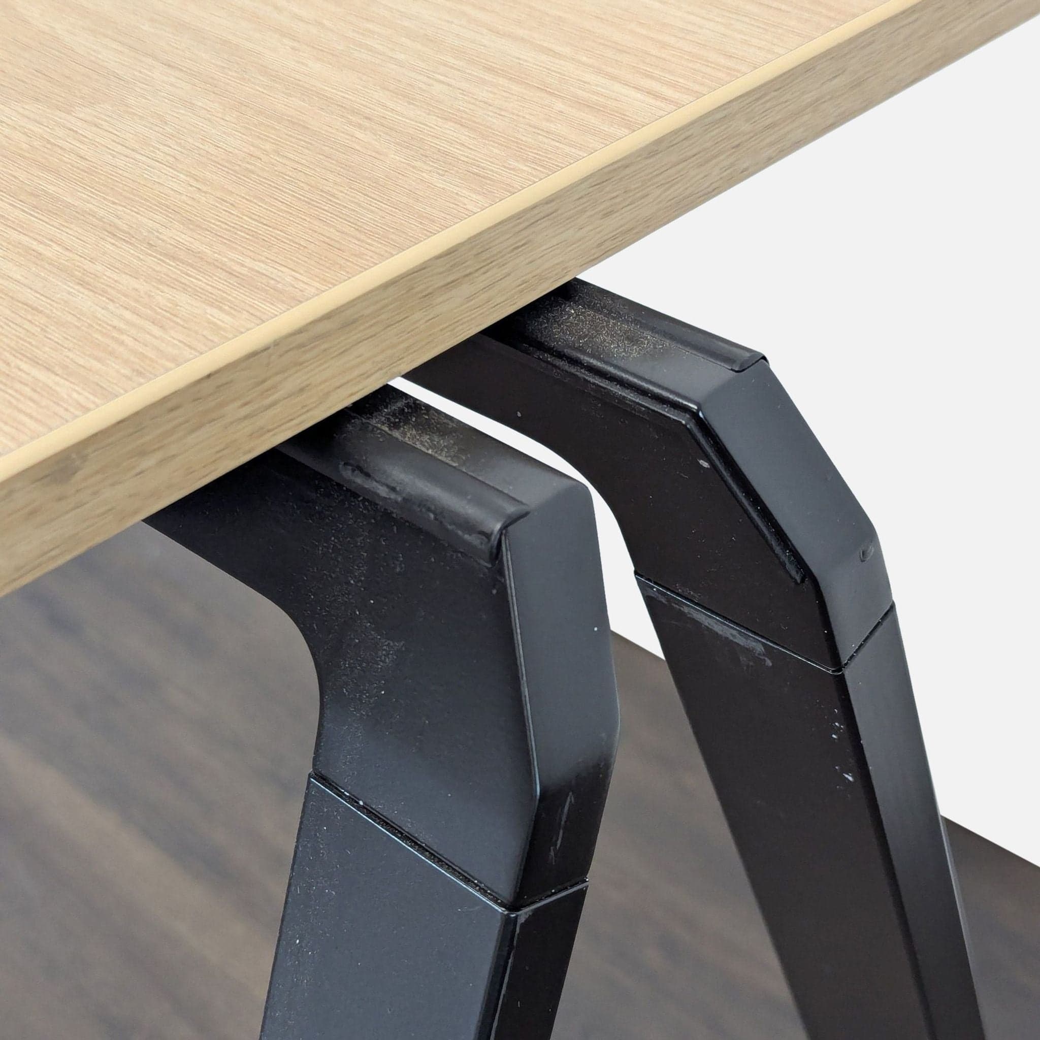 Bernhardt Yuno Modern Minimalist Wood Laminate and Metal Desk - Thumbnail 6