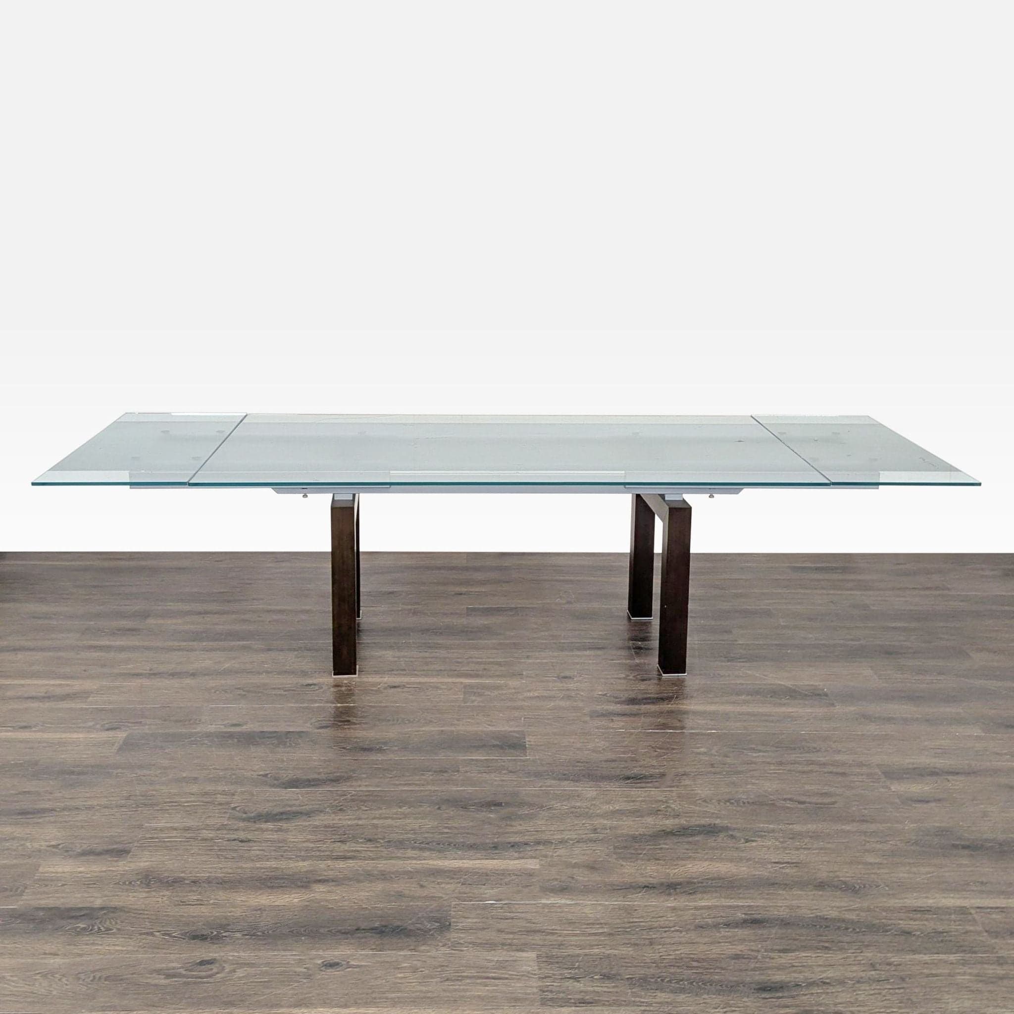 Glass Top Expandable Dining Table - Thumbnail 6