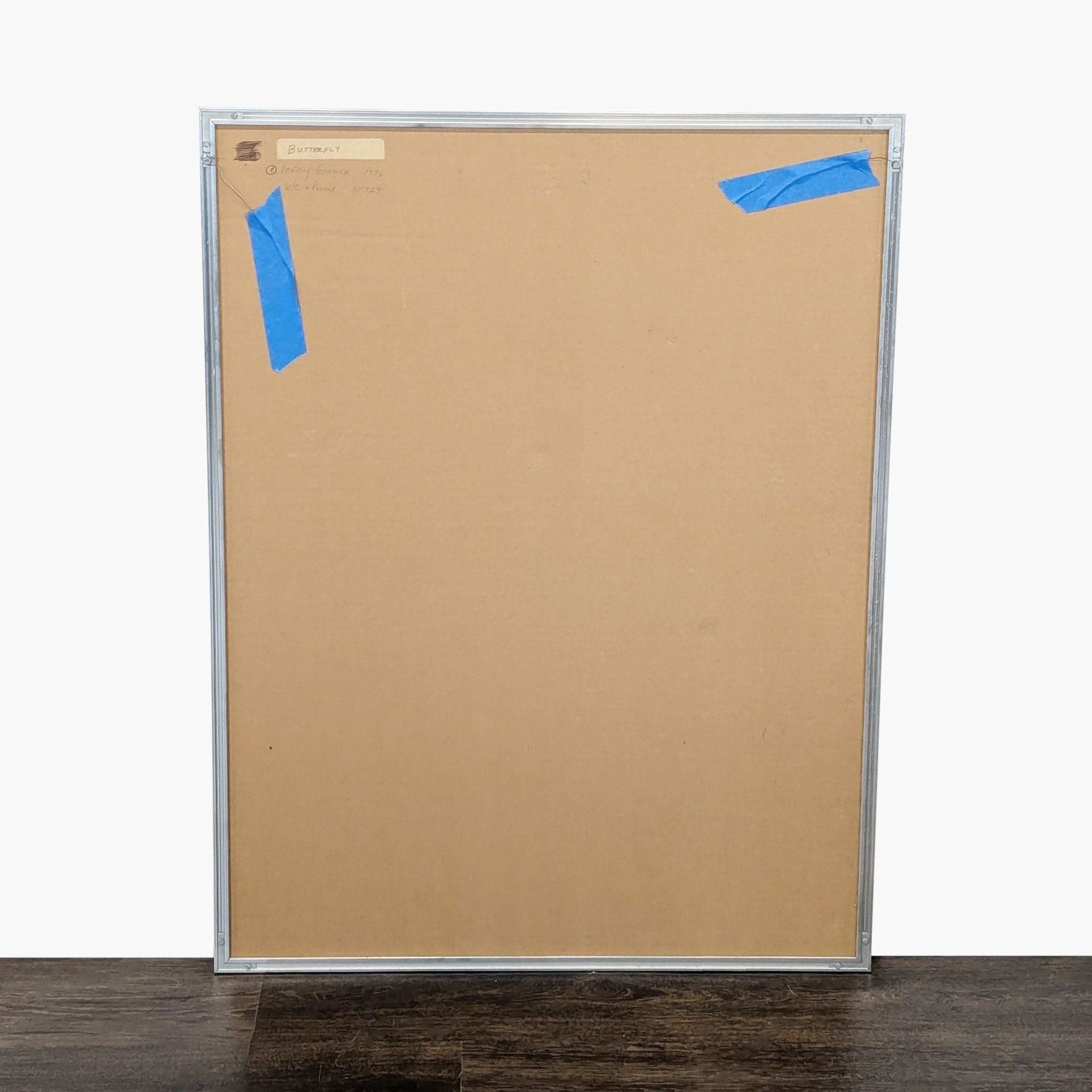 Abstract “Butterfly” Watercolor Painting by Mary Gizdich, 1976 - Framed Original Art - Thumbnail 3