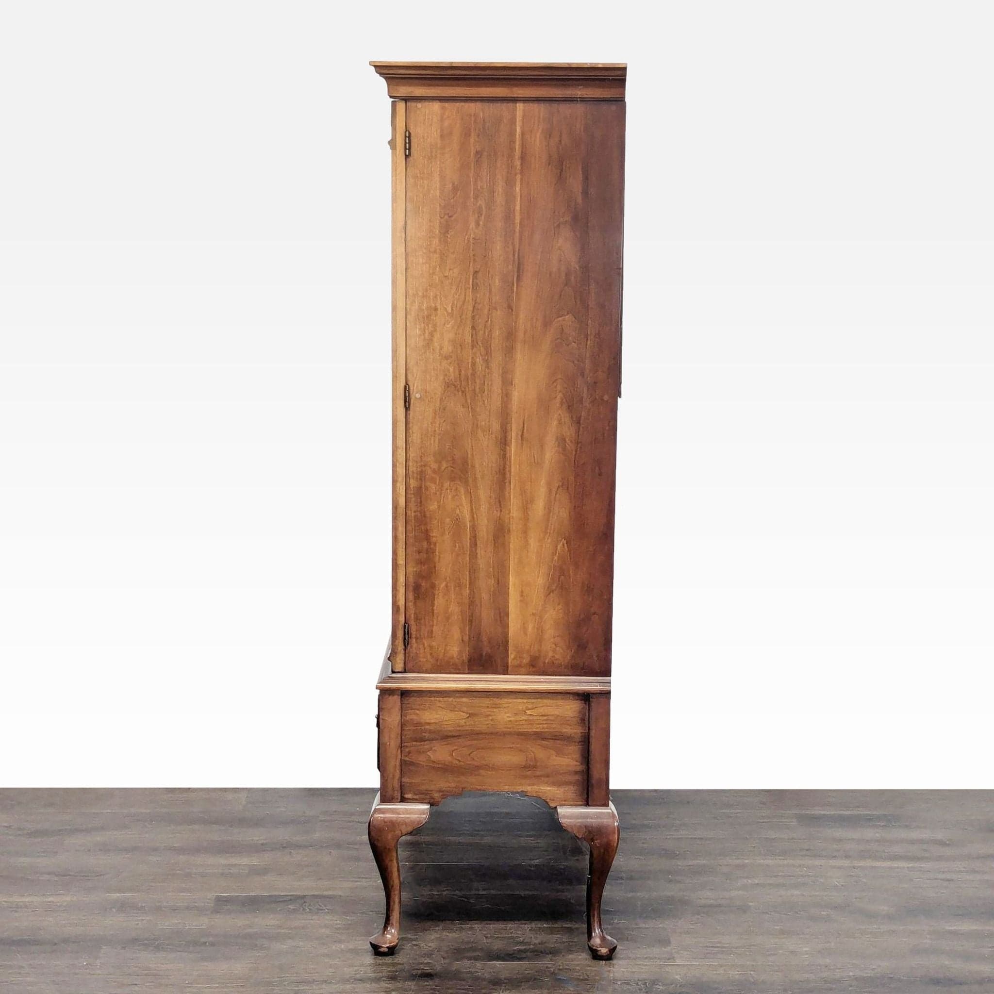 Statton Furniture Queen Anne Style Armoire Wardrobe - Thumbnail 5