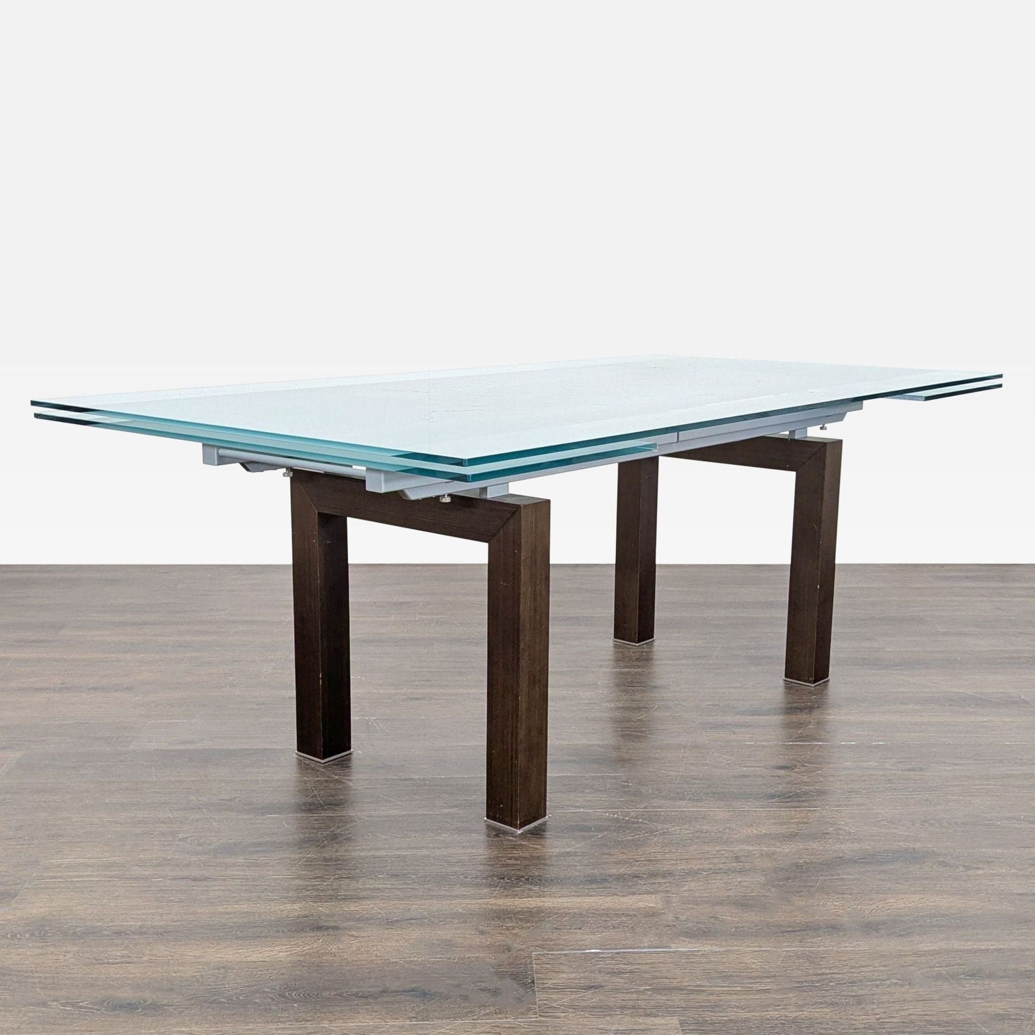 Glass Top Expandable Dining Table - Thumbnail 9