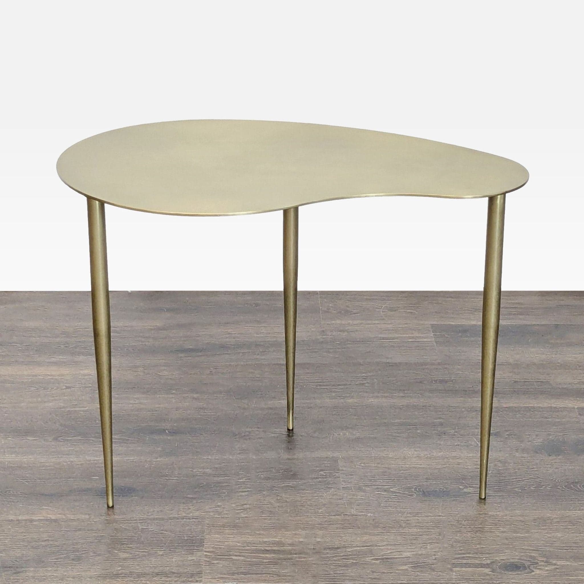 Metal Organic Shape Accent Table - Image 1