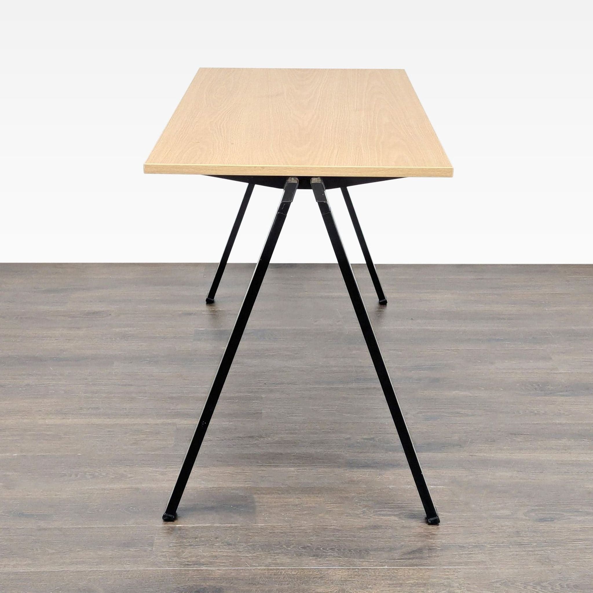 Bernhardt Yuno Modern Minimalist Wood Laminate and Metal Desk - Thumbnail 3