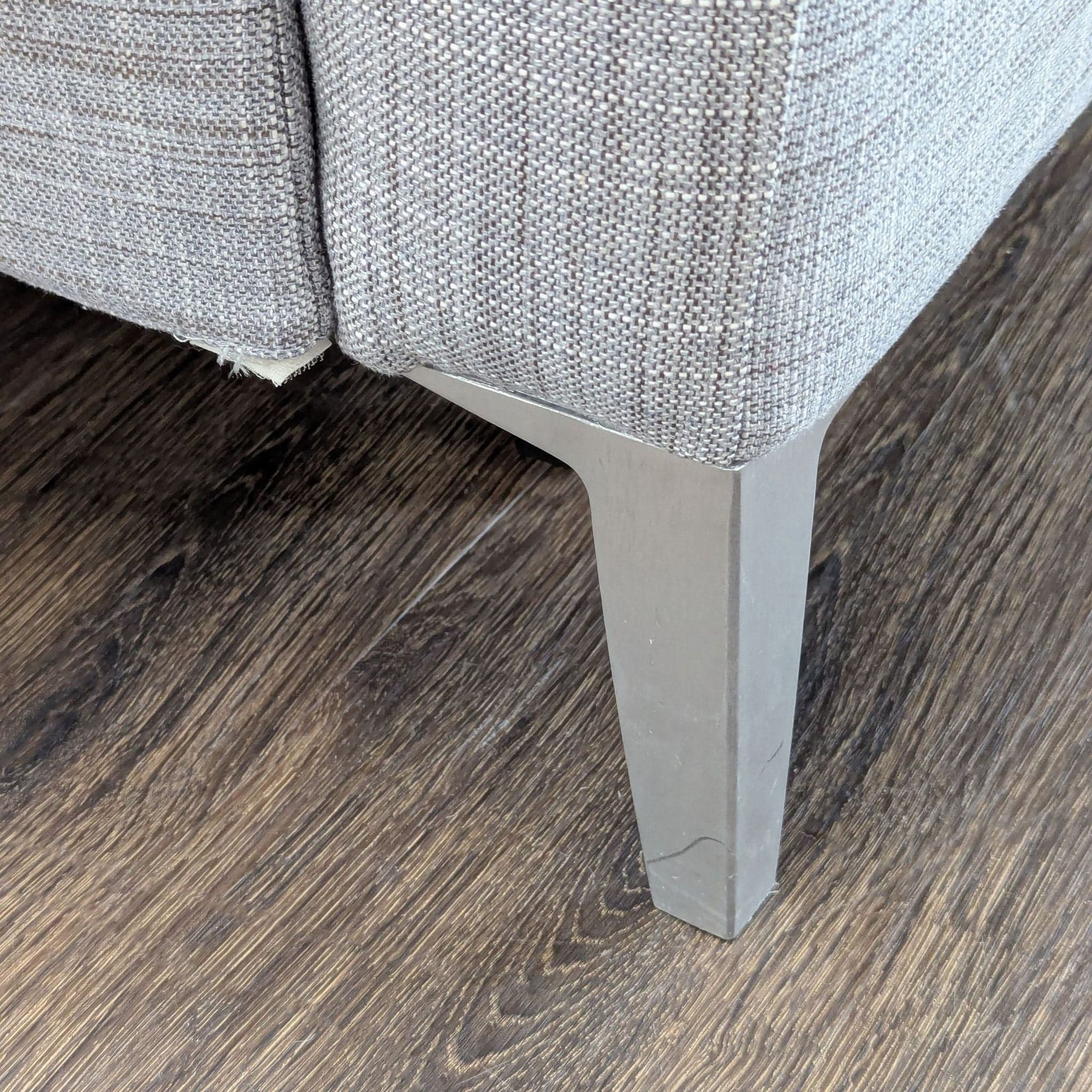 Modern Gray Sleeper Sofa with Pull-Out Bed and Pillow - Thumbnail 5