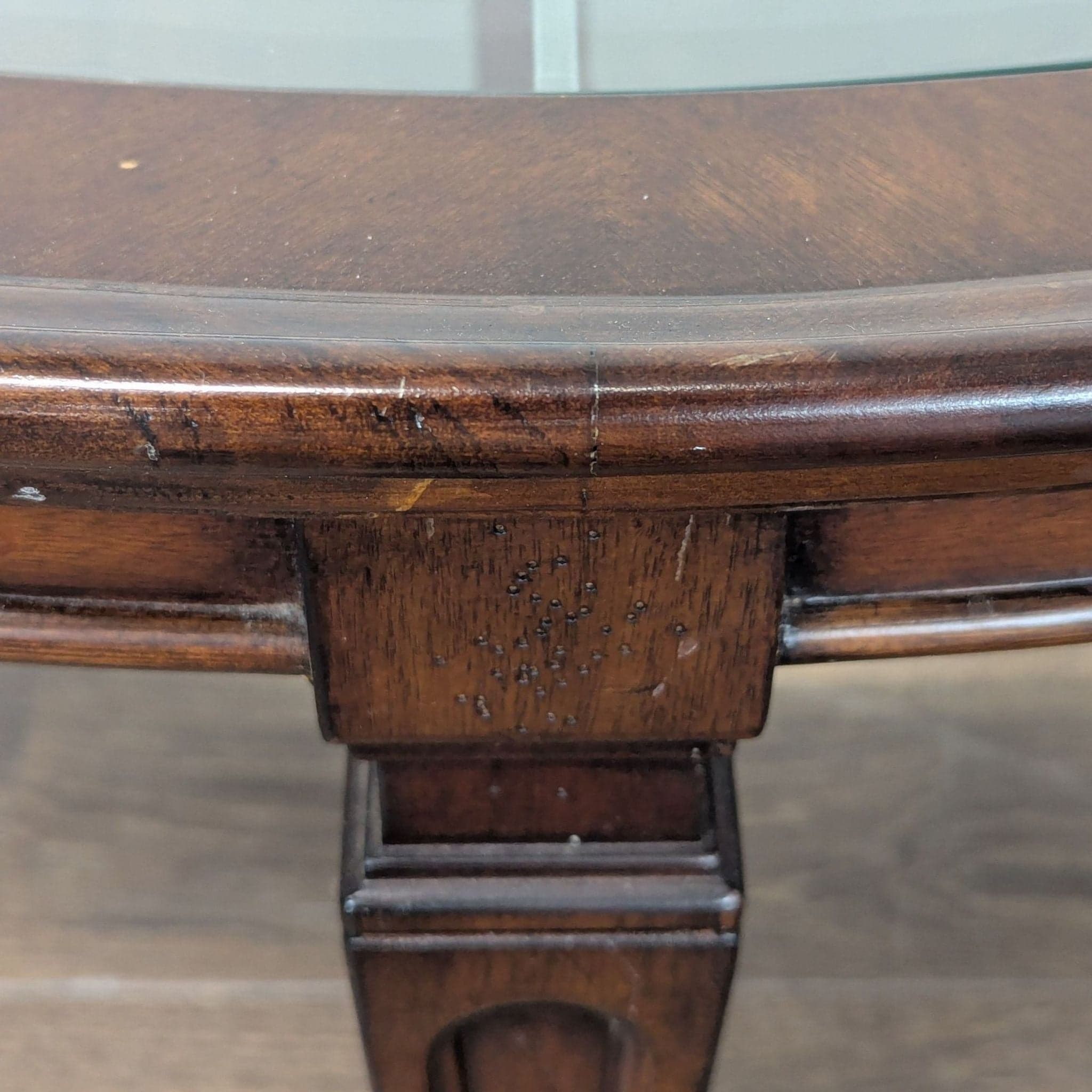 Decorative Iron and Glass Top Coffee Table - Thumbnail 3