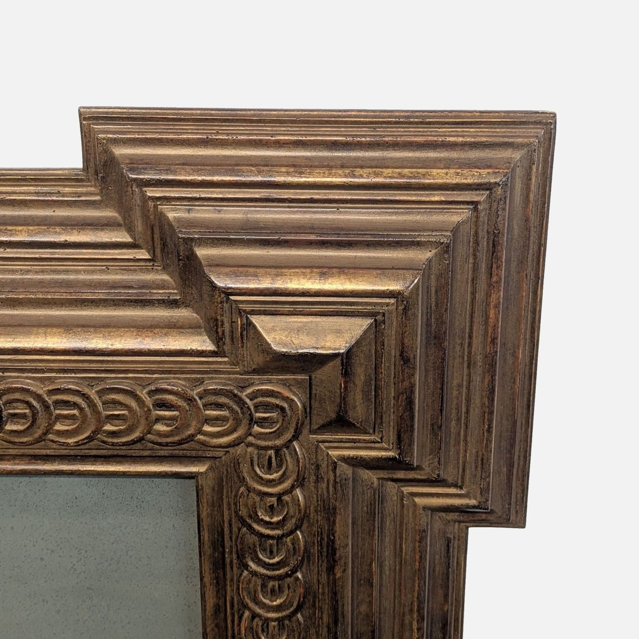 Antique Mirror in Wood Carved Frame - Thumbnail 5