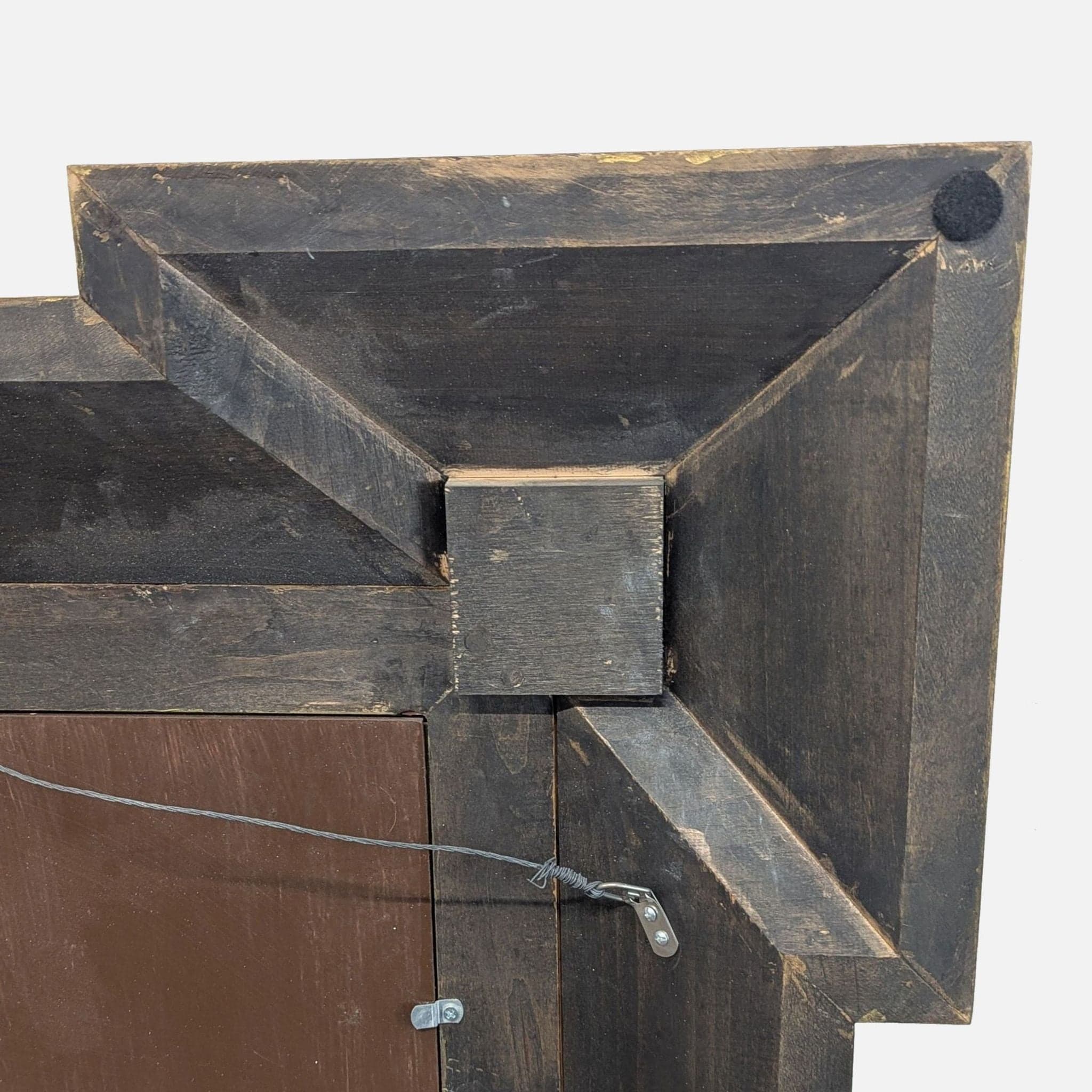 Antique Mirror in Wood Carved Frame - Thumbnail 3