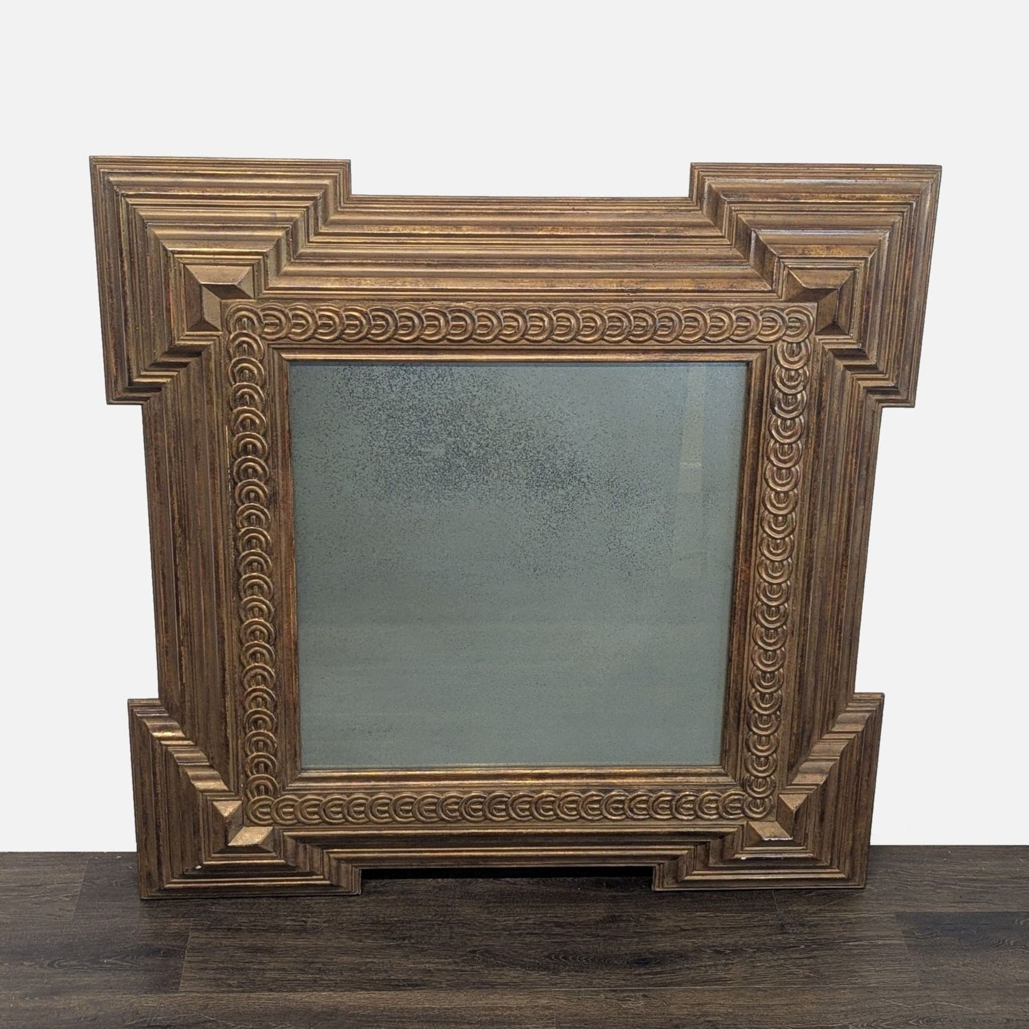 Antique Mirror in Wood Carved Frame - Image 1