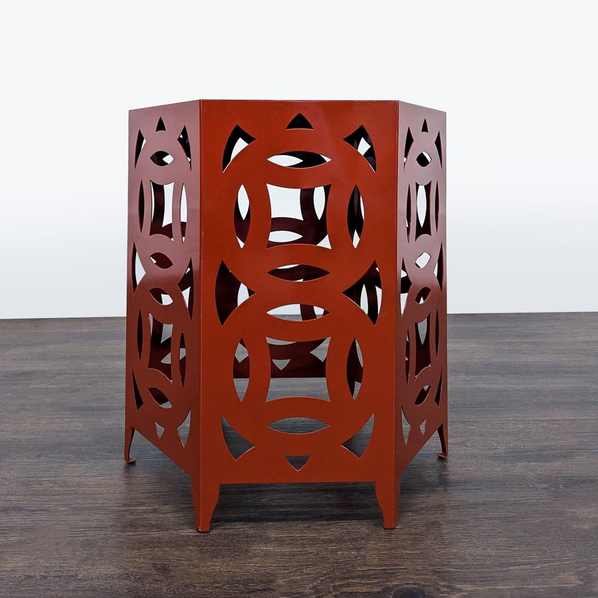 Metal Hexagonal Accent Table - Image 1