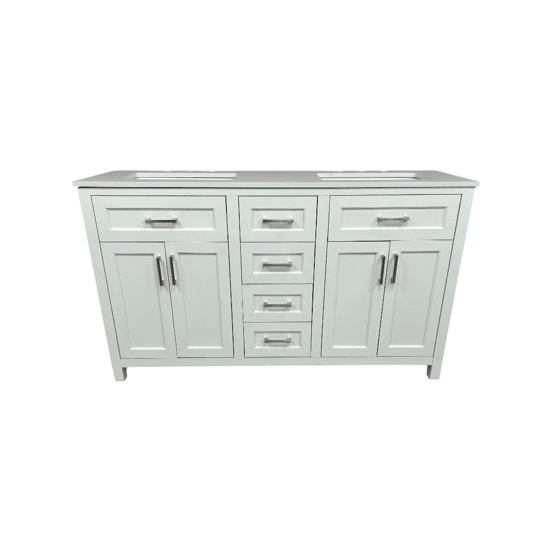 Latitude Run Chenoweth Bathroom Vanity With 2 Sinks, 2 Storage Cabinets, And 6 Drawers - Thumbnail 2