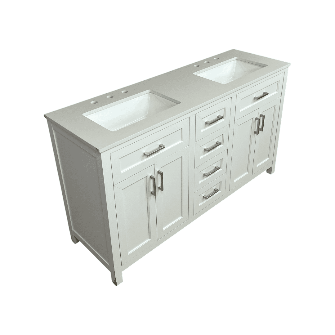 Latitude Run Chenoweth Bathroom Vanity With 2 Sinks, 2 Storage Cabinets, And 6 Drawers - Thumbnail 6