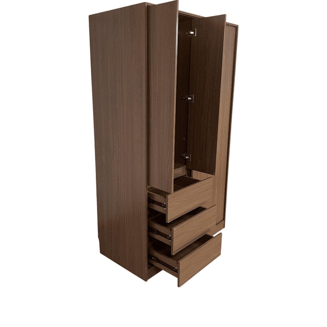 Marlao Simple Classic Dark Wardrobe - Thumbnail 14