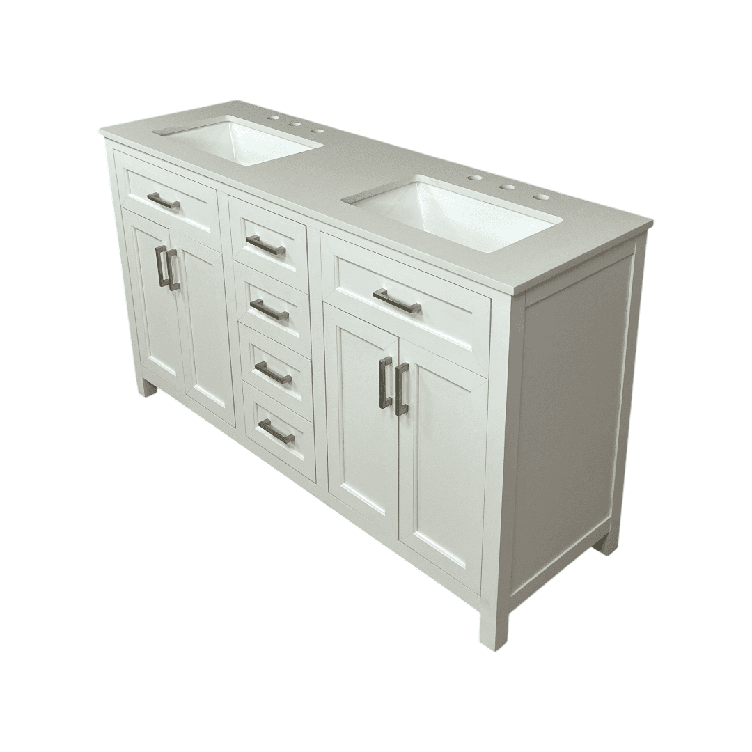 Latitude Run Chenoweth Bathroom Vanity With 2 Sinks, 2 Storage Cabinets, And 6 Drawers - Thumbnail 9