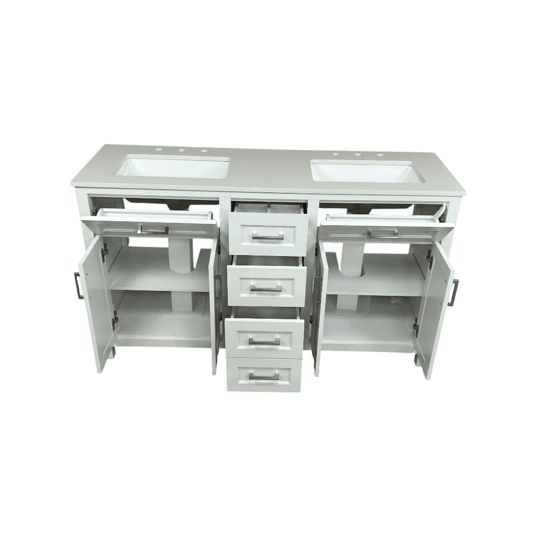 Latitude Run Chenoweth Bathroom Vanity With 2 Sinks, 2 Storage Cabinets, And 6 Drawers - Thumbnail 18