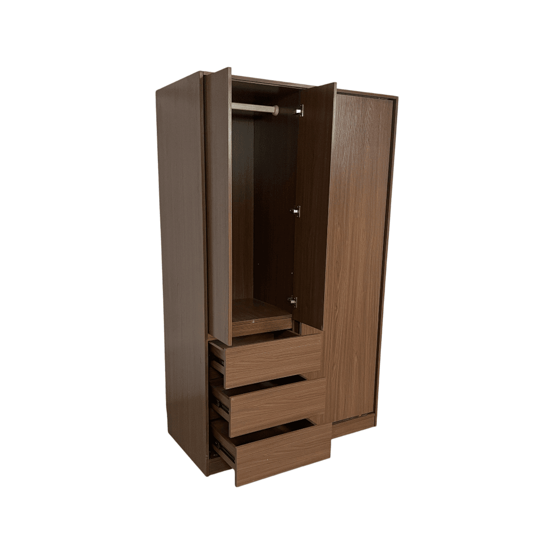 Marlao Simple Classic Dark Wardrobe - Thumbnail 13