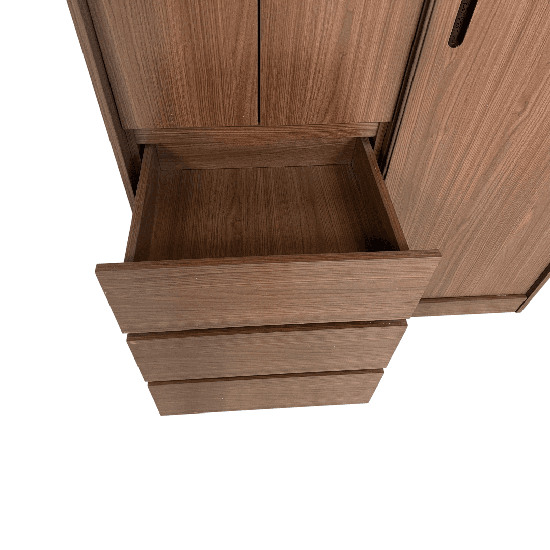 Marlao Simple Classic Dark Wardrobe - Thumbnail 19