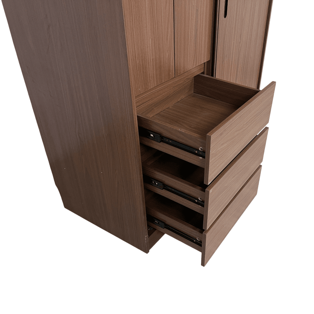 Marlao Simple Classic Dark Wardrobe - Thumbnail 18