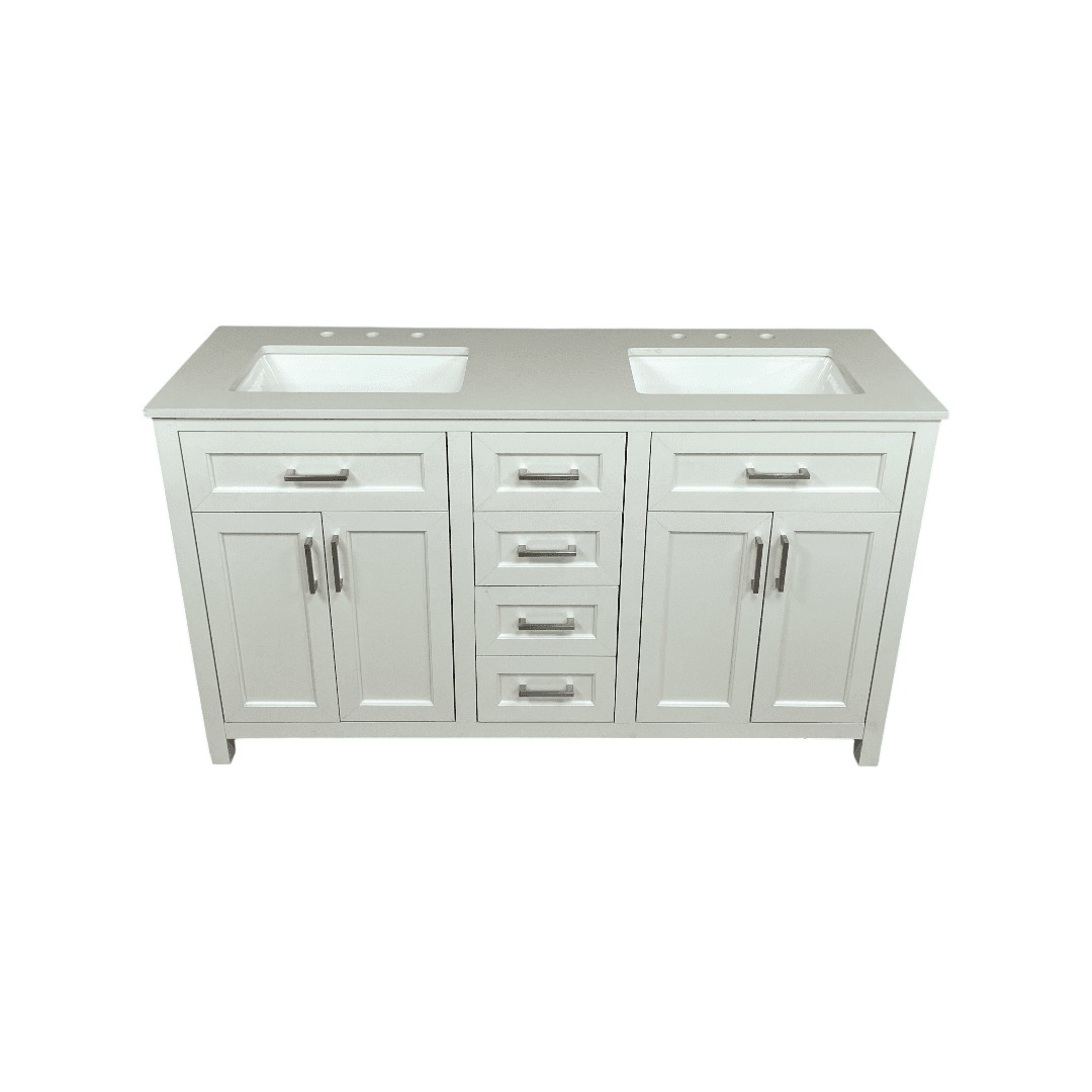 Latitude Run Chenoweth Bathroom Vanity With 2 Sinks, 2 Storage Cabinets, And 6 Drawers - Thumbnail 3