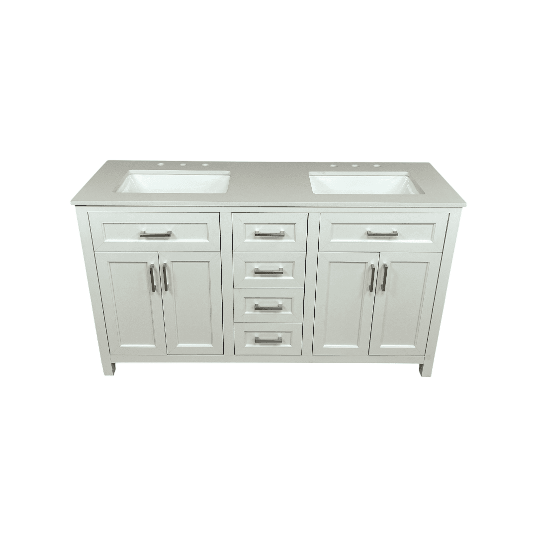 Latitude Run Chenoweth Bathroom Vanity With 2 Sinks, 2 Storage Cabinets, And 6 Drawers - Thumbnail 4