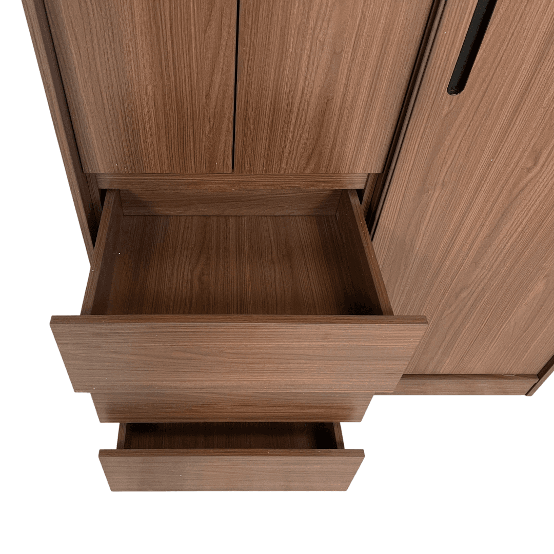 Marlao Simple Classic Dark Wardrobe - Thumbnail 17