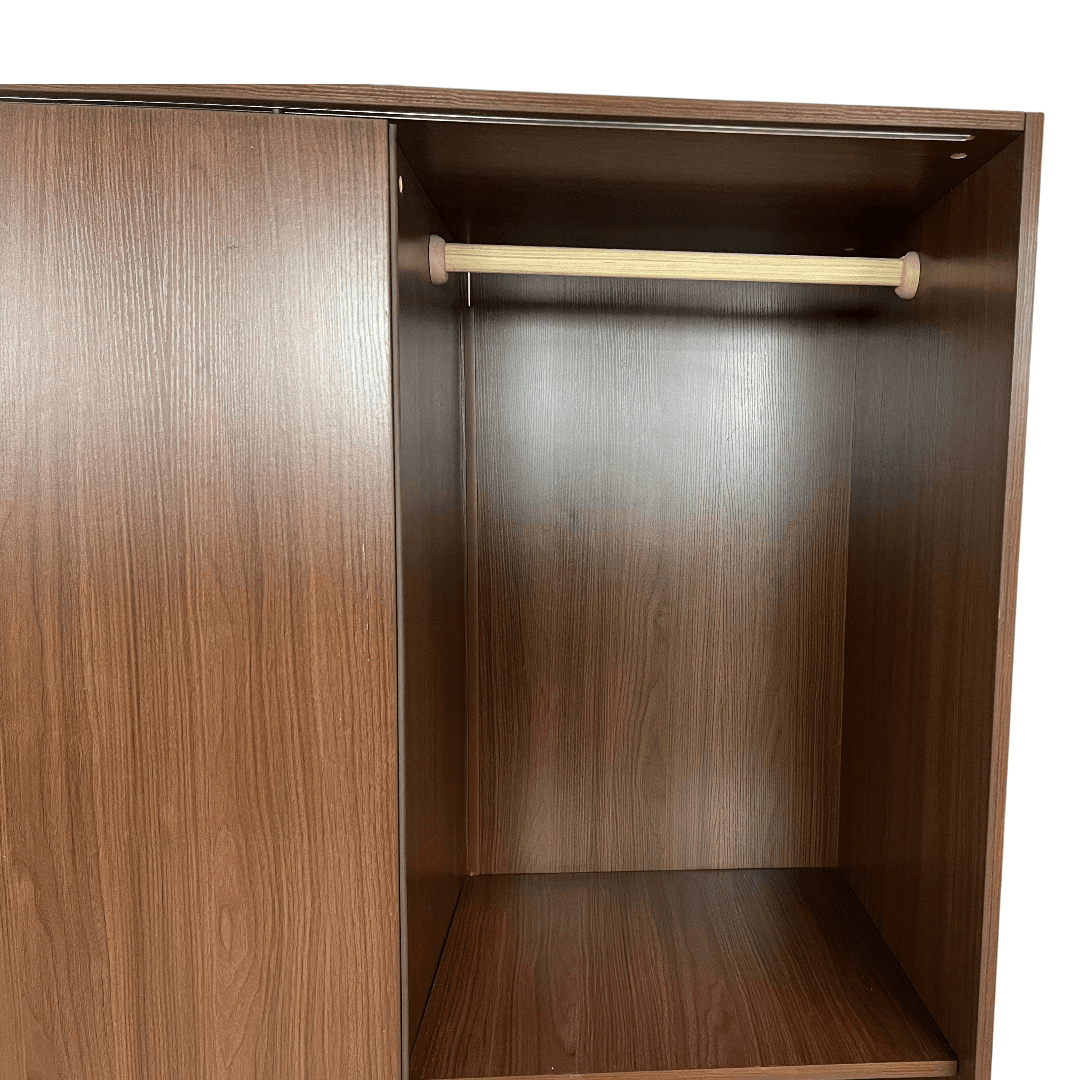 Marlao Simple Classic Dark Wardrobe - Thumbnail 10