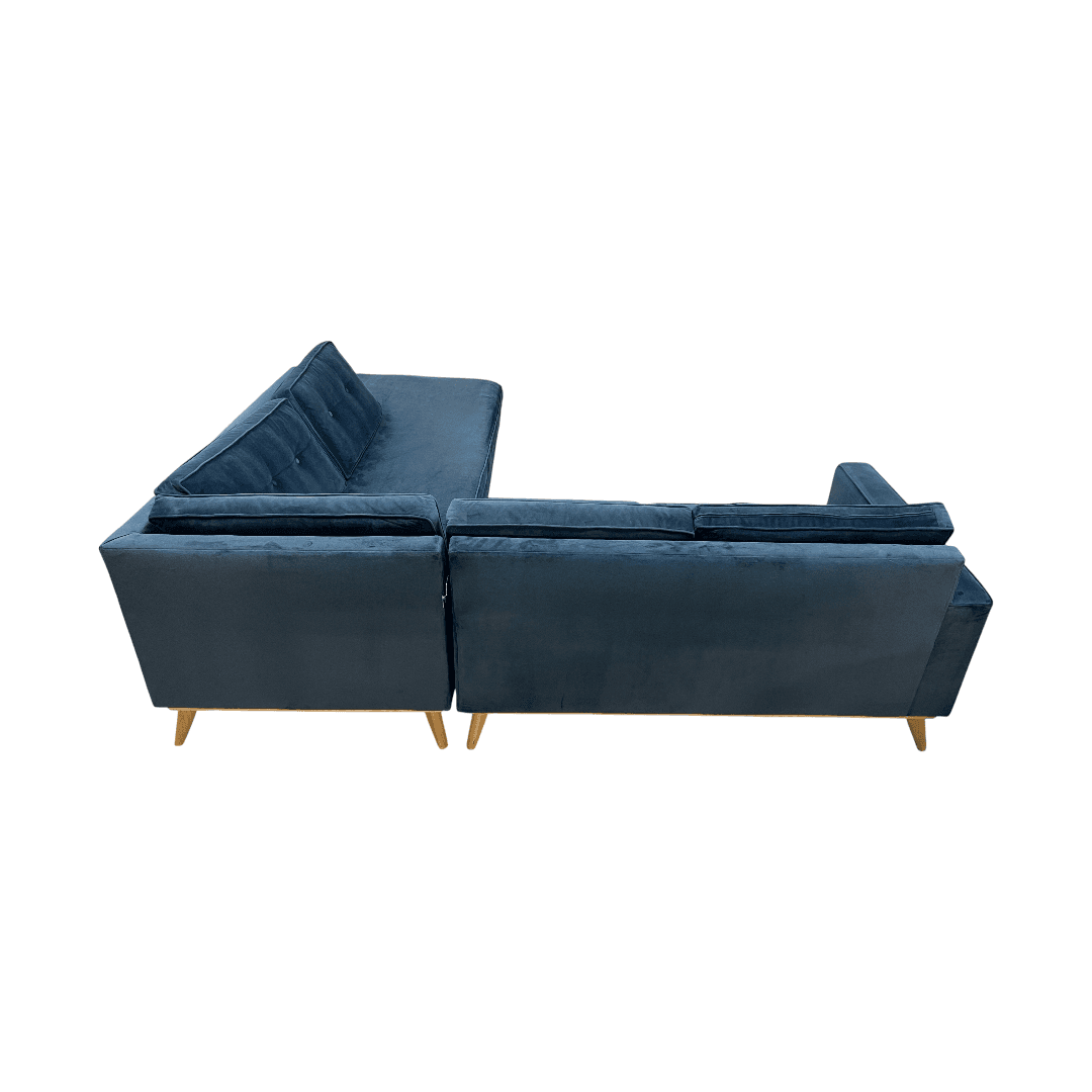 Etsy Artisan Blue Velvet Couch - Thumbnail 14