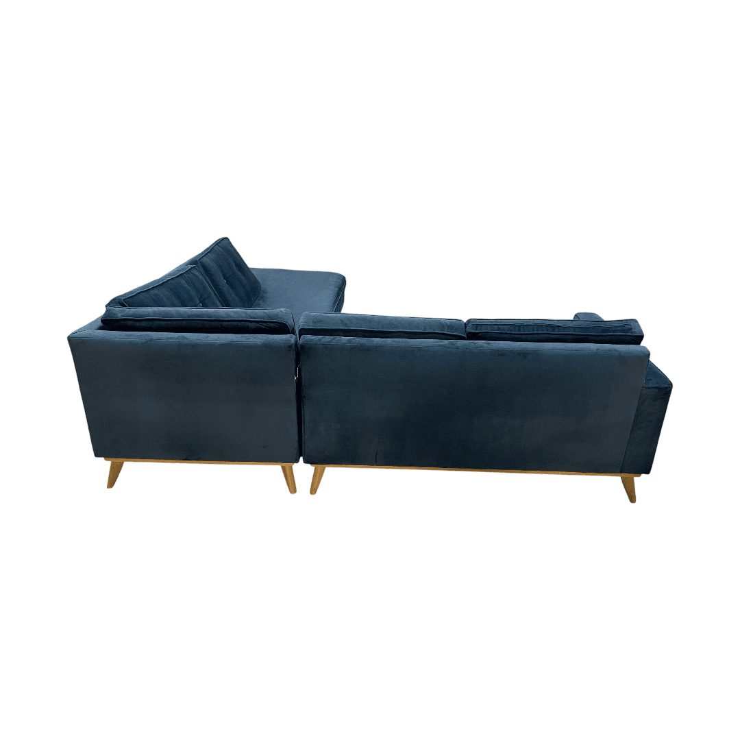 Etsy Artisan Blue Velvet Couch - Thumbnail 13
