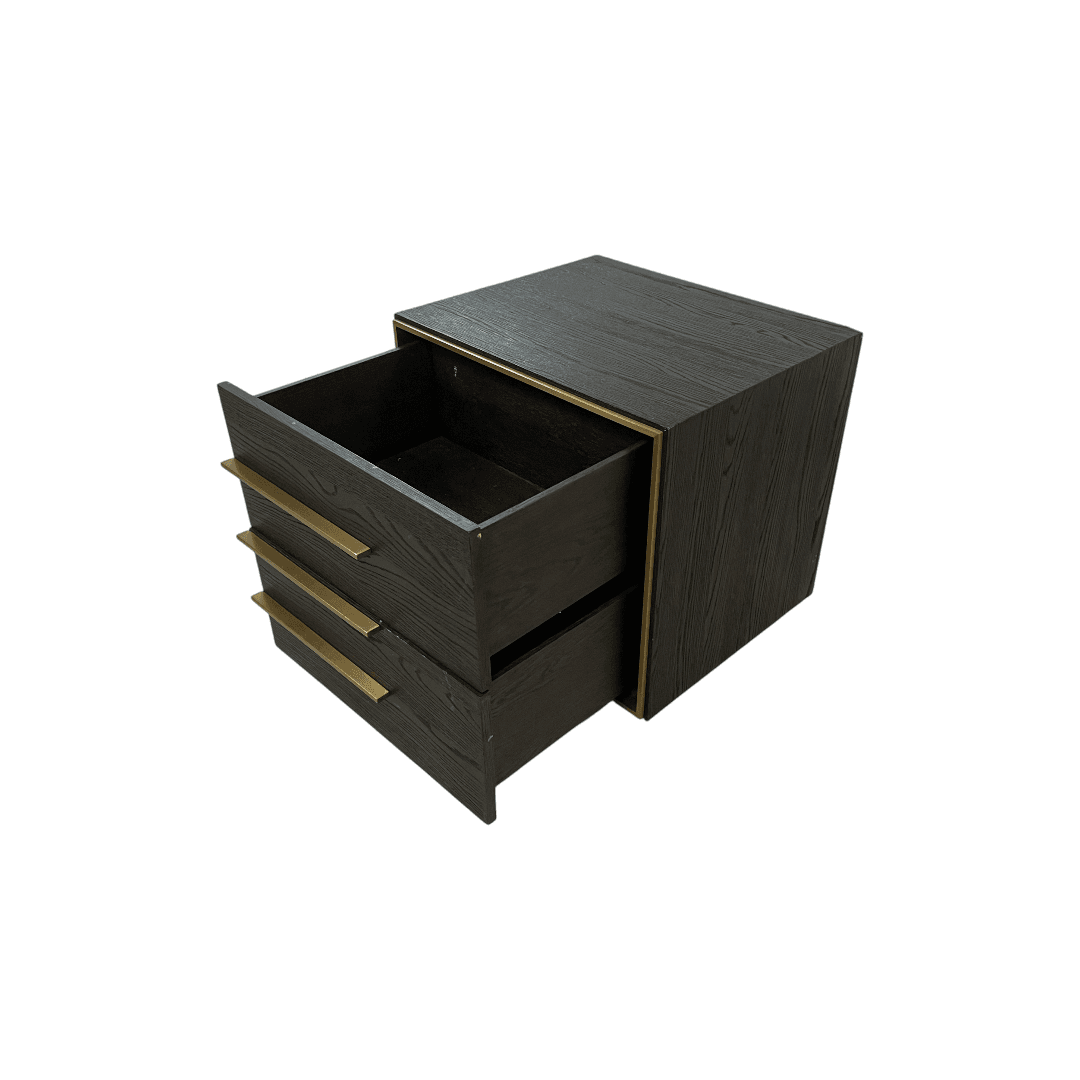 Restoration Hardware Bezier Panel King Bed and Closed Nightstand Set - Thumbnail 19