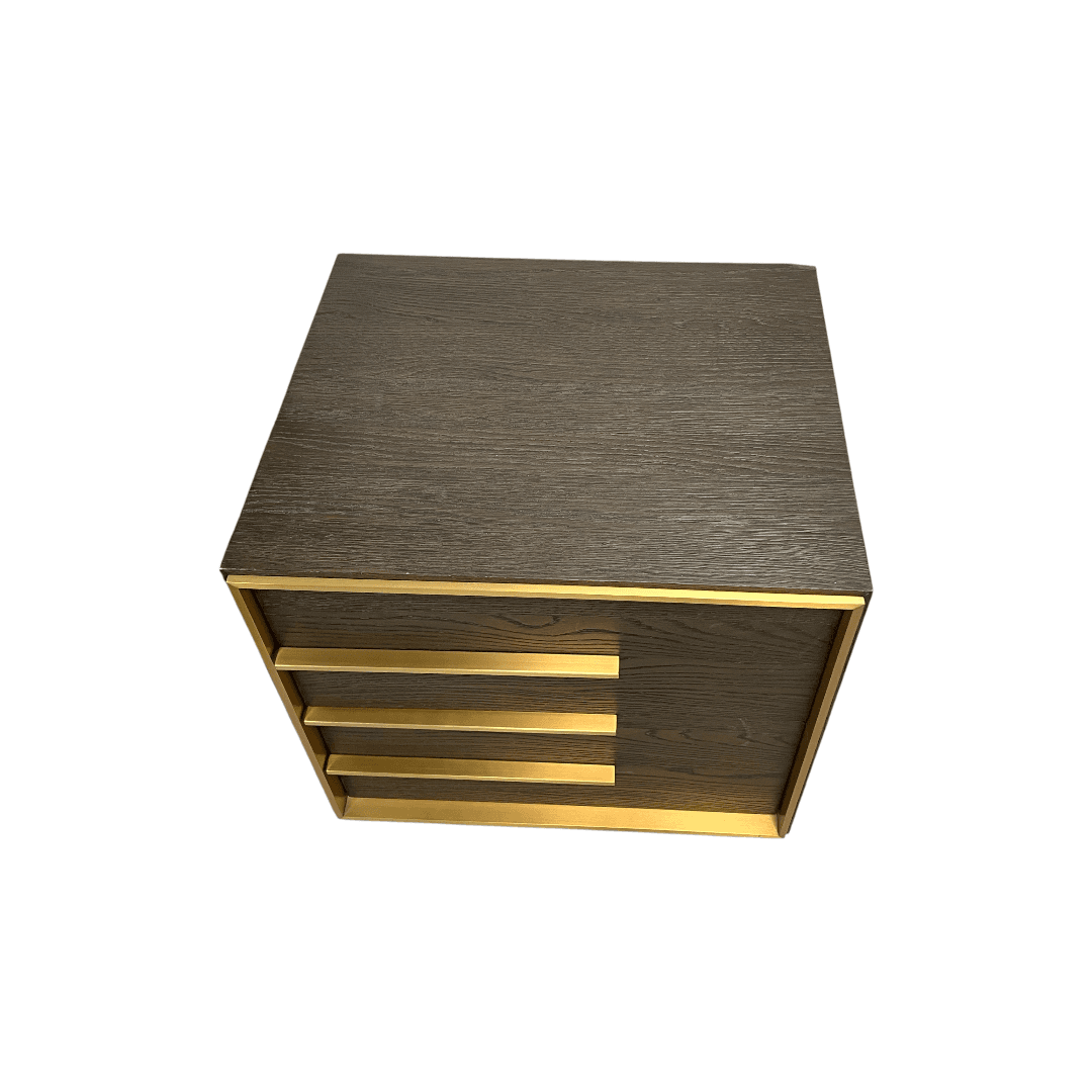 Restoration Hardware Bezier Panel King Bed and Closed Nightstand Set - Thumbnail 14