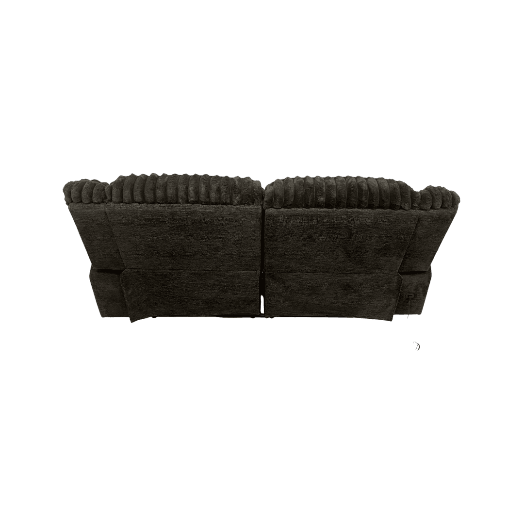 Mercer41 Rabbit Fur Power Reclining Sofa Couch With USB Charger And Cup Holder - Thumbnail 12
