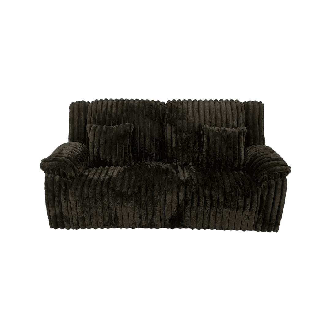 Mercer41 Rabbit Fur Power Reclining Sofa Couch With USB Charger And Cup Holder - Thumbnail 4