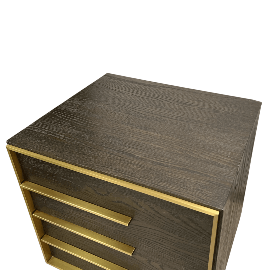 Restoration Hardware Bezier Panel King Bed and Closed Nightstand Set - Thumbnail 11