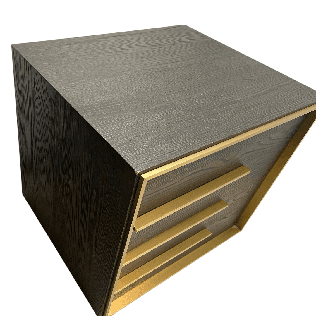 Restoration Hardware Bezier Panel King Bed and Closed Nightstand Set - Thumbnail 13