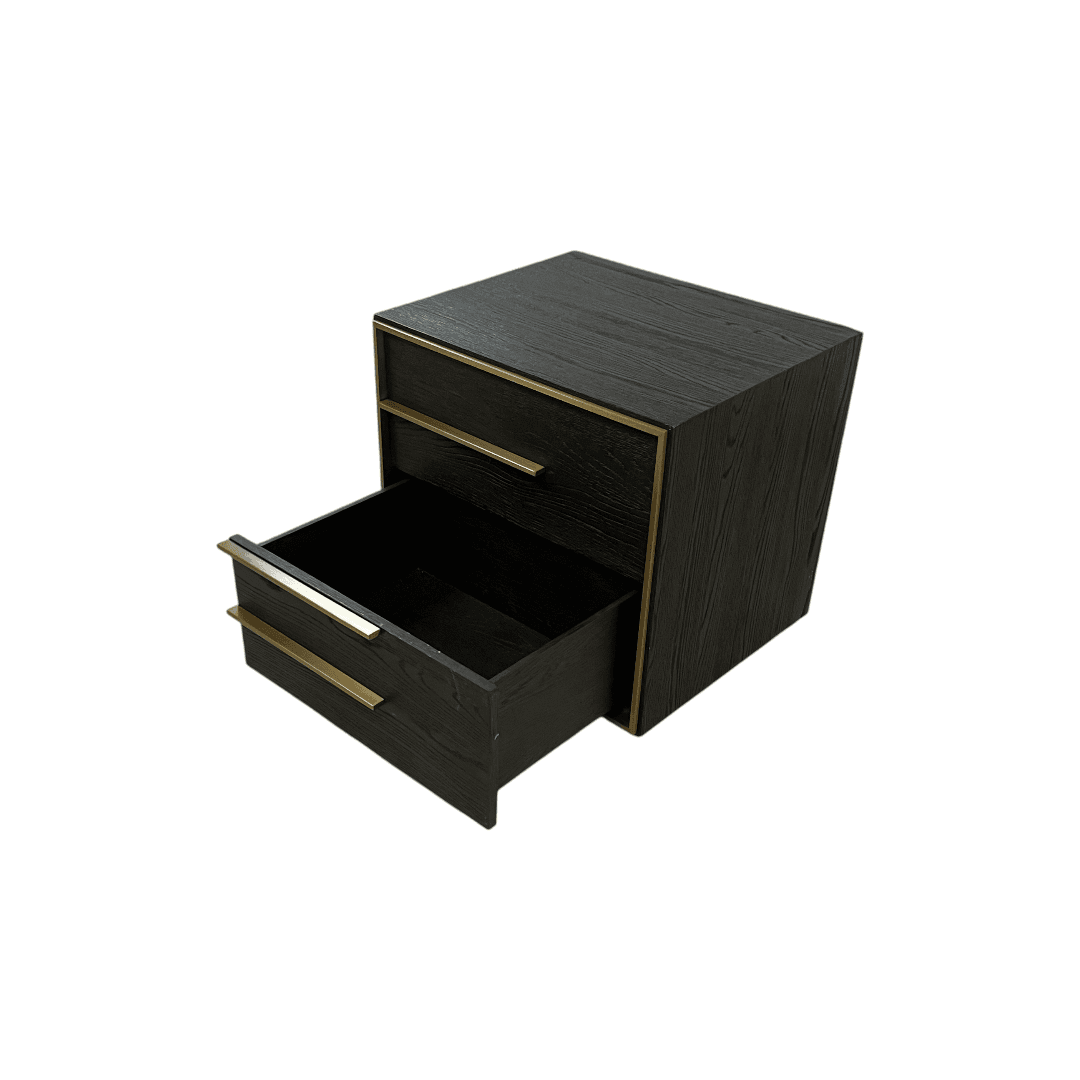 Restoration Hardware Bezier Panel King Bed and Closed Nightstand Set - Thumbnail 23