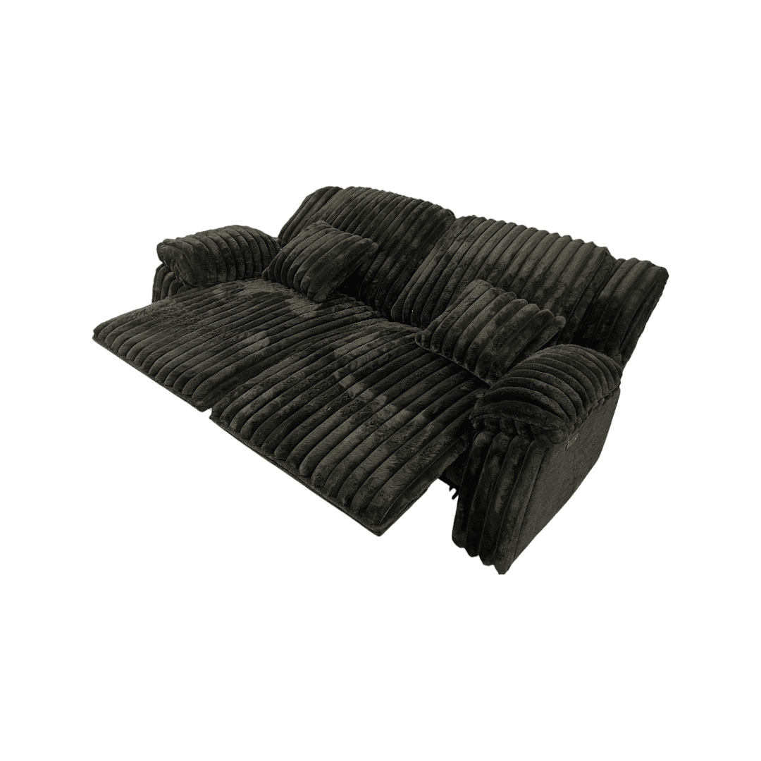 Mercer41 Rabbit Fur Power Reclining Sofa Couch With USB Charger And Cup Holder - Thumbnail 22