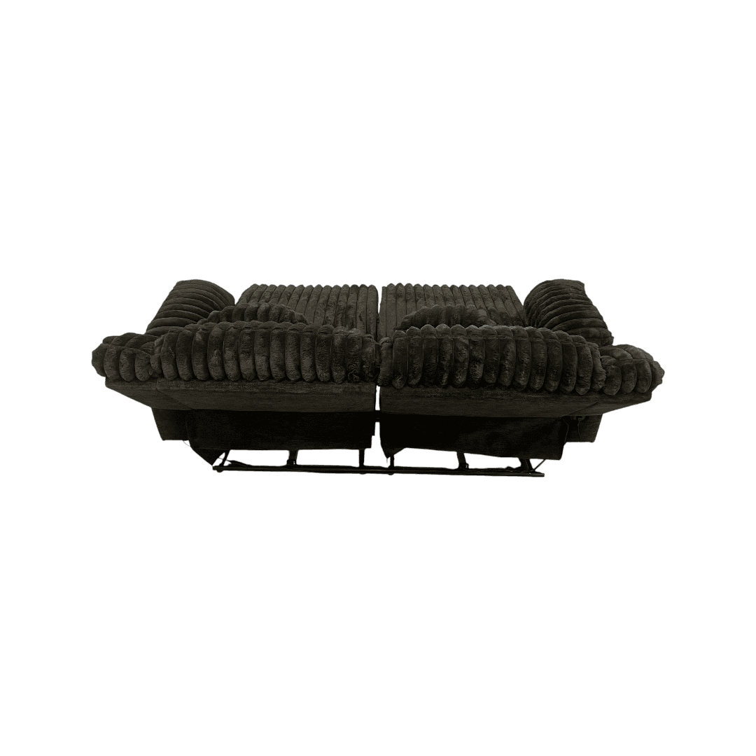 Mercer41 Rabbit Fur Power Reclining Sofa Couch With USB Charger And Cup Holder - Thumbnail 23