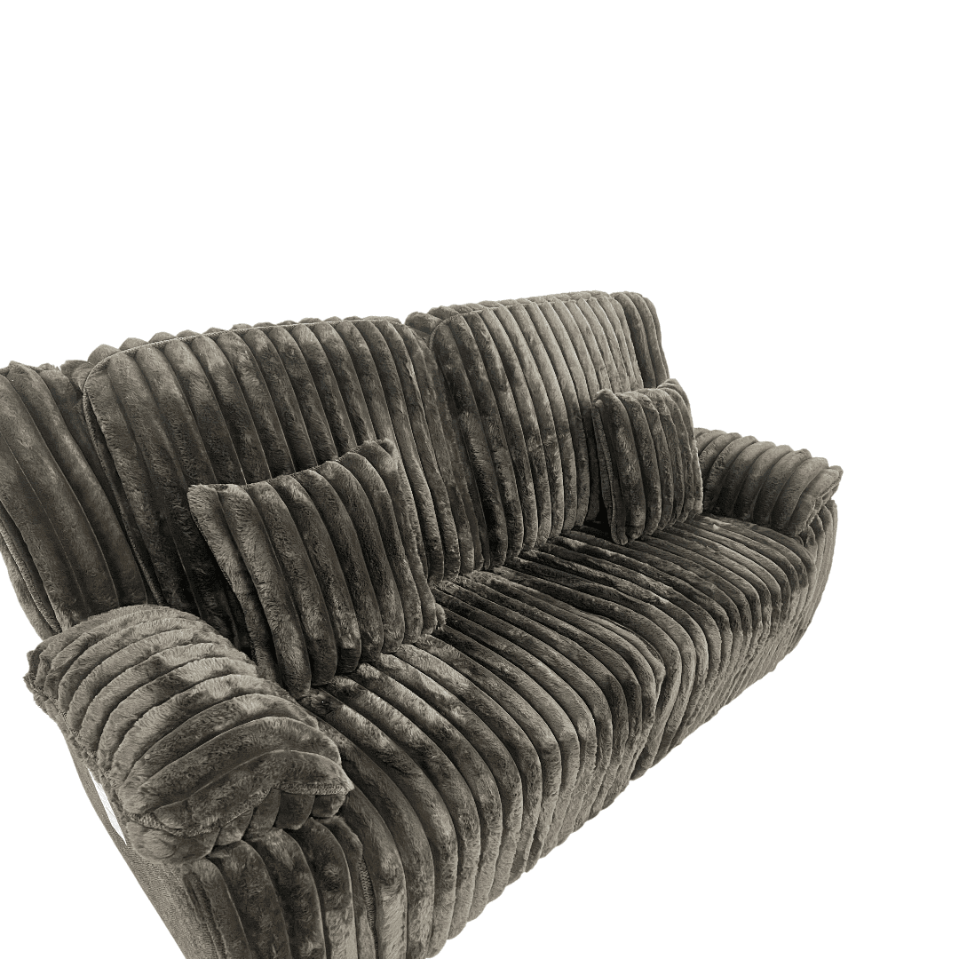 Mercer41 Rabbit Fur Power Reclining Sofa Couch With USB Charger And Cup Holder - Thumbnail 29