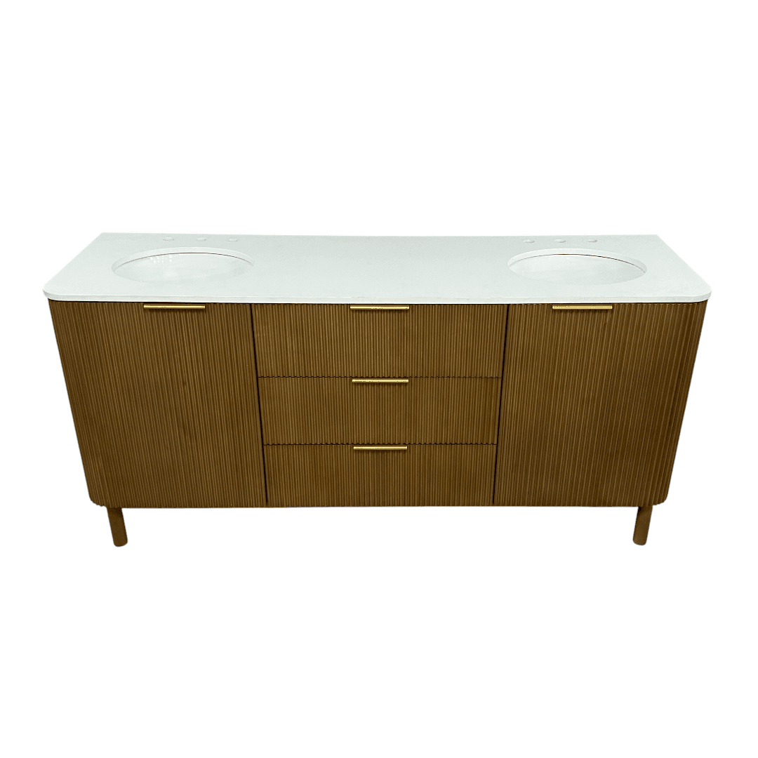 Joss and Main Nova 72" Marble Top Double Sink Vanity - Thumbnail 3