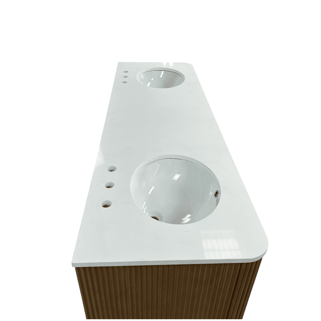 Joss and Main Nova 72" Marble Top Double Sink Vanity - Thumbnail 6