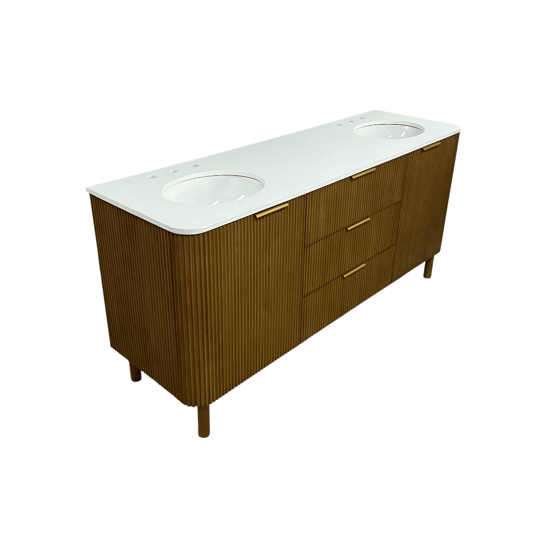 Joss and Main Nova 72" Marble Top Double Sink Vanity - Thumbnail 4