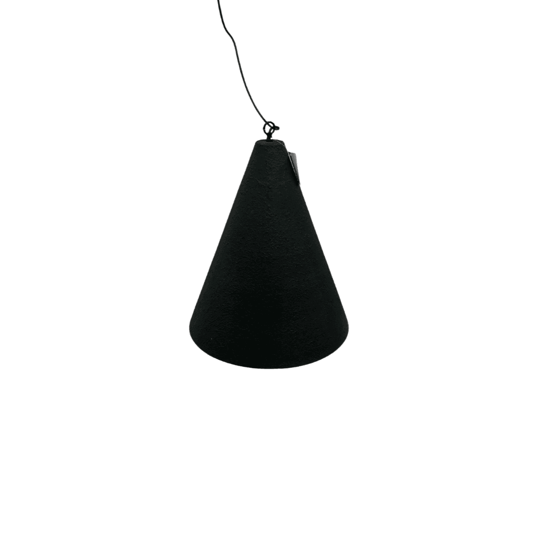 Four Hands Grazia Pendant - Matte Black Plaster - Thumbnail 3