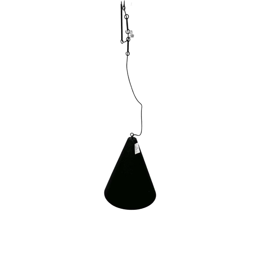 Four Hands Grazia Pendant - Matte Black Plaster - Thumbnail 4