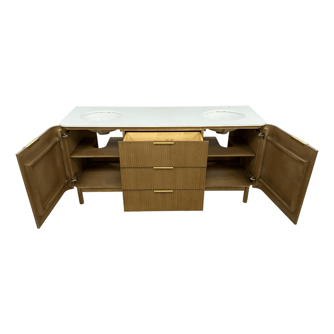 Joss and Main Nova 72" Marble Top Double Sink Vanity - Thumbnail 18