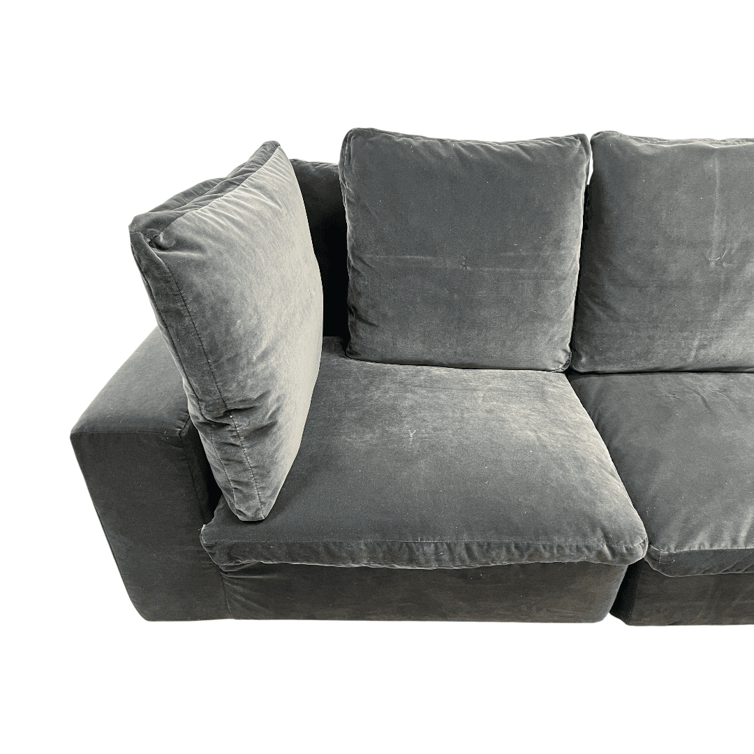 Restoration Hardware Cloud Couch in Performance Velvet - Thumbnail 14